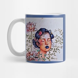 blue haired girl 2 Mug